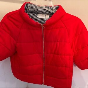 Chico's Bold Red Puffer Jacket